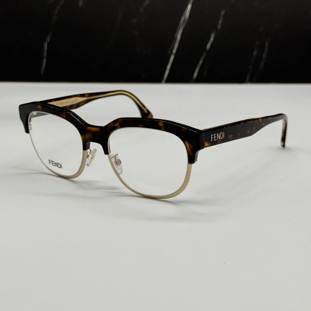 NEW FENDI FE50068U 052 HAVANA WOMEN EYEGLASSES FENDI